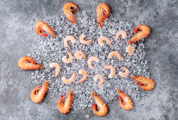 Extra large tiger prawns