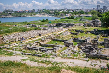 Ruins of Chersonesus, an ancient greek colony in nowadays Sevastopol, Crimea