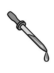 tropfen labor pipette flüssigkeit reagenzglas reagenzgläschen glas flasche messen wissenschaft forscher forschen chemie alchemie testen behälter glas wissen lehre lernen clipart design