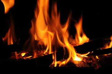 The fire