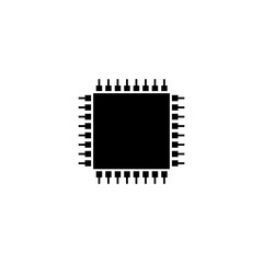 Computer Chip icon vector illustration