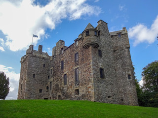 Panorama Ansicht aussen von Elcho Castle am river Tay in der N&auml;he von Pert in Schottland