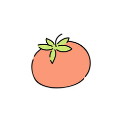 Fresh red tomato icon
