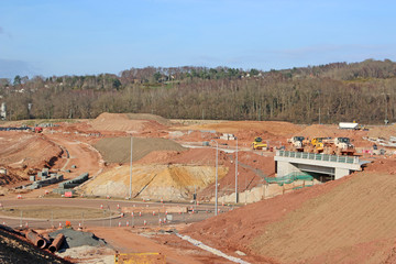 Road bypass roundabout construction © Jenny Thompson