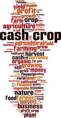 Cash crop word cloud