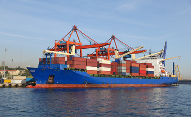 Container Ship in port