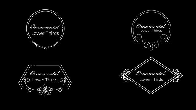 Ornamental Lower Thirds