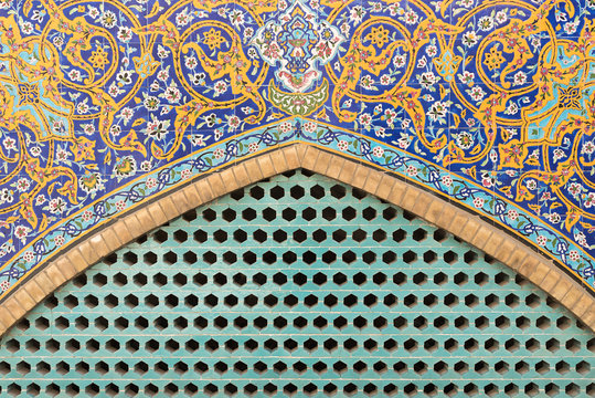Ornamental tiles mosaic