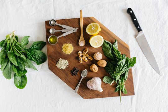 Making Pesto