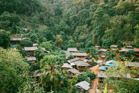 Karen village in the jungle