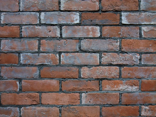 old red brick wall background