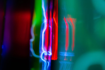 abstract neon background - electrical discharges in an inert gas flasks