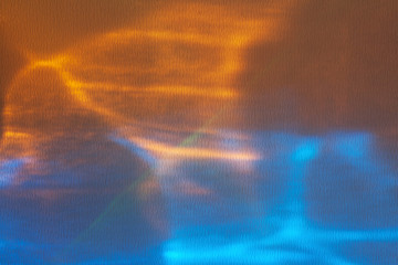 Abstract blue and orange shadows.