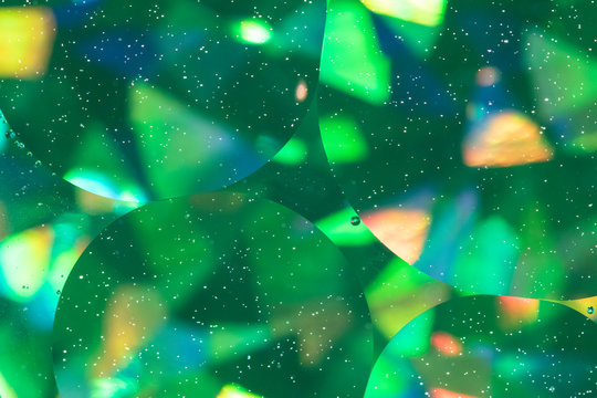 Abstract green bubbles
