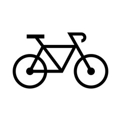 Bicycle icon flat vector illustration design