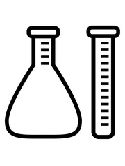 reagenzgläschen 2 leere reagenzgläser ohne flüssigkeit labor glas flasche messen wissenschaft forscher forschen chemie alchemie testen behälter glas wissen lehre lernen clipart