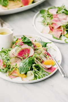 Radish Salad with Meyer Lemon Vinaigrette