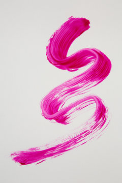 Brush stroke design element on plain background