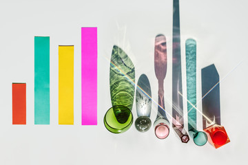 glass, ray of light, abstract