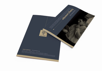 Blue and Sepia Brochure