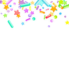 Sprinkles grainy. Cupcake donuts, dessert, bakery