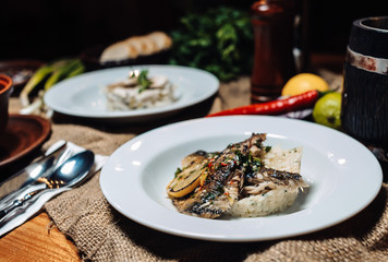 food in the restaurant