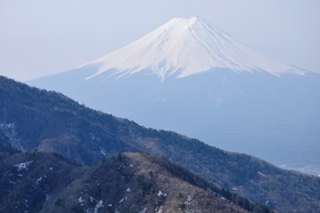 本社ヶ丸より望む富士山