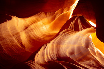 Obraz premium Amazing sandstone structures in the Upper Antelope Canyon - travel photography