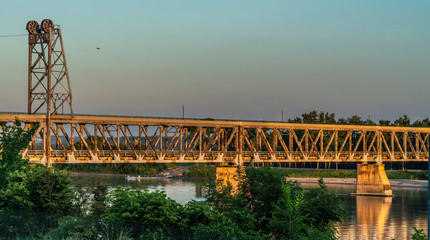 Obraz premium MERIDIAN HIGHWAY BRIDGE, YANKTON SOUTH DAKOTA