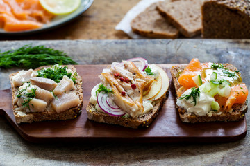 Scandinavian open sandwiches