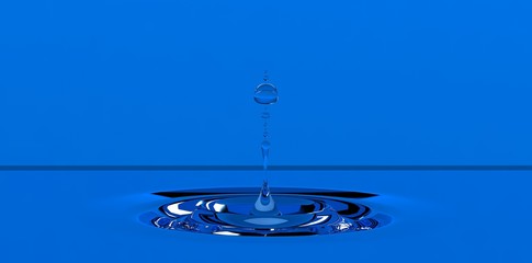blue water splash 
