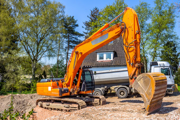 Baggerarbeiten, Baustelle 