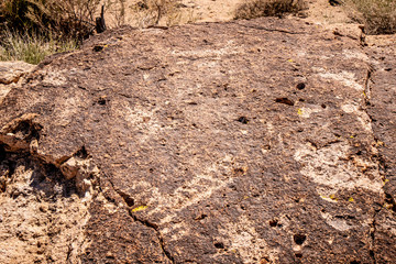 Ancient Petroglyphs at Chalfant Valley in the Eastern Sierra - travel photography