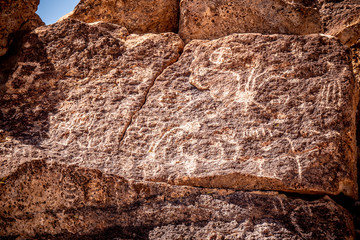 Spectacular Native American Petroglyohs at Chalfant Valley - travel photography