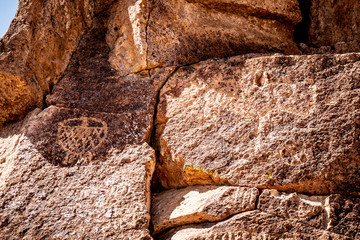 Ancient Petroglyphs at Chalfant Valley in the Eastern Sierra - travel photography