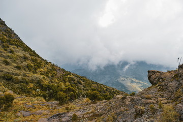 The volcanic rock formations at Aberdare Ranges, Kenya