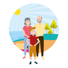 grandparents and grandson