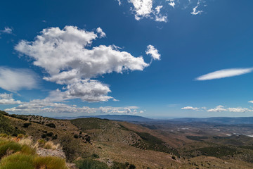 Clarity of the sky in the high mountain