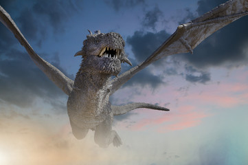 the dragon fly 3D render