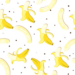 Obraz na płótnie Canvas fruit pattern background graphic banana