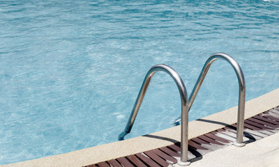 Obraz na płótnie Canvas Handrails To Swimming Pool