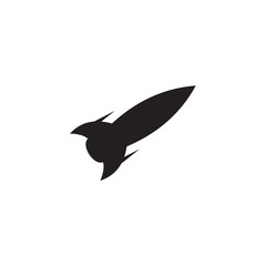Rocket icon logo design vector template