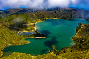 Die Azoren aus der Luft - Sao Miguel: Landschaften, Küsten, Meer und Felsen