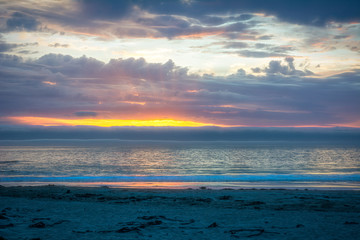 Fototapeta na wymiar Sunset Sky Glen Beach