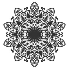 mandala flower illustration vector