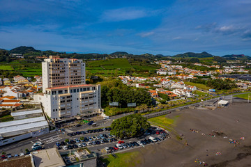 Fototapeta premium Azoren Insel aus der Luft - Sao Miguel