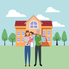 family avatar cartoon character