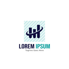 Chart logo template design. Chart logo with modern frame isolated on white background