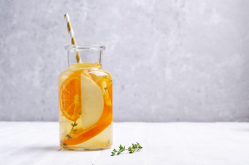 Infused water with fruit