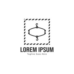 Fashion logo template design. Fashion logo with modern frame isolated on white background